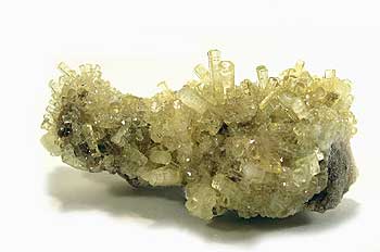 Thaumasite, 4 x 4 x 7 cm.  Wessels mine, Kuruman, South Africa.  irocks.com/Arkenstone specimen; Meg Foreman photo