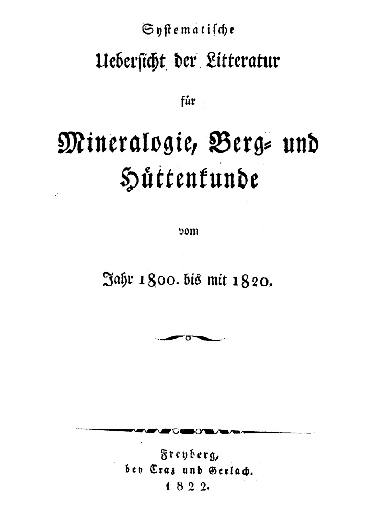Freiesleben Johann Carl - Mineralogical Record